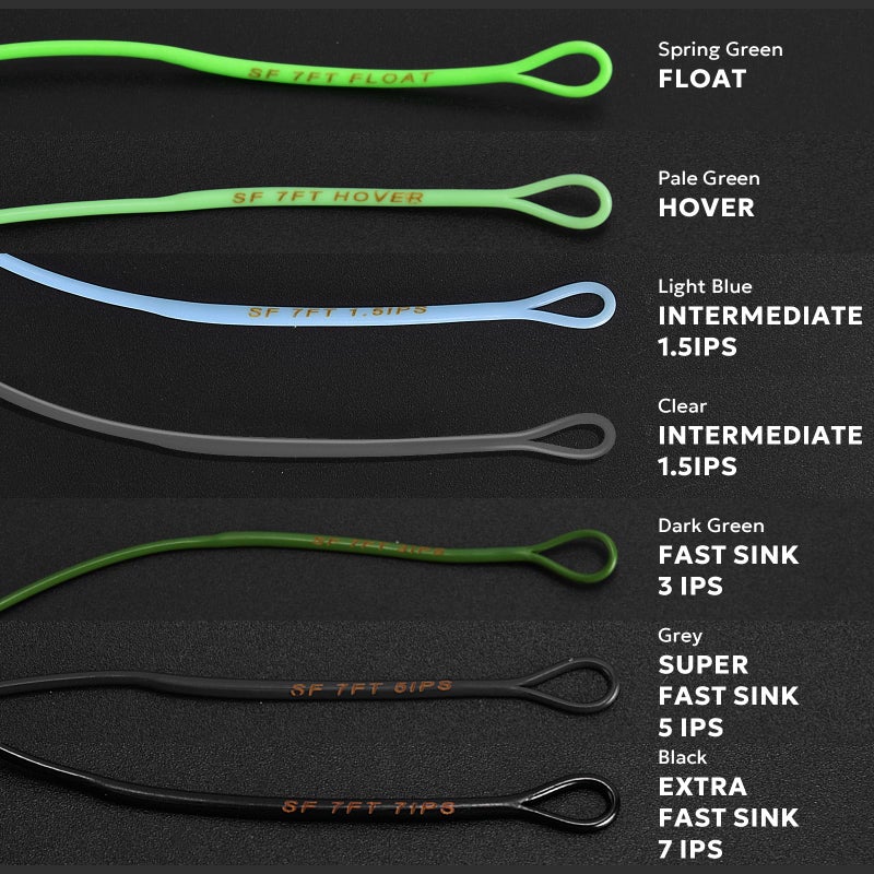 SF Fly Fishing Polyleader Monofilament Core Leader Line Fly Line for Trout Intermediate IPS1.5#Clear 7FT 12LB - Image 5